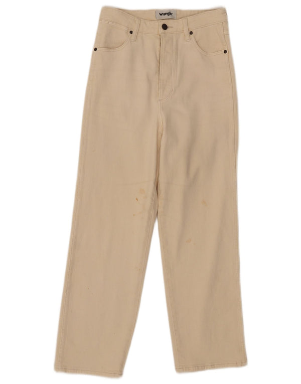 Pantaloni casual drepti Lita pentru fete Wrangler 10-11 ani W27 L26 alb cadru