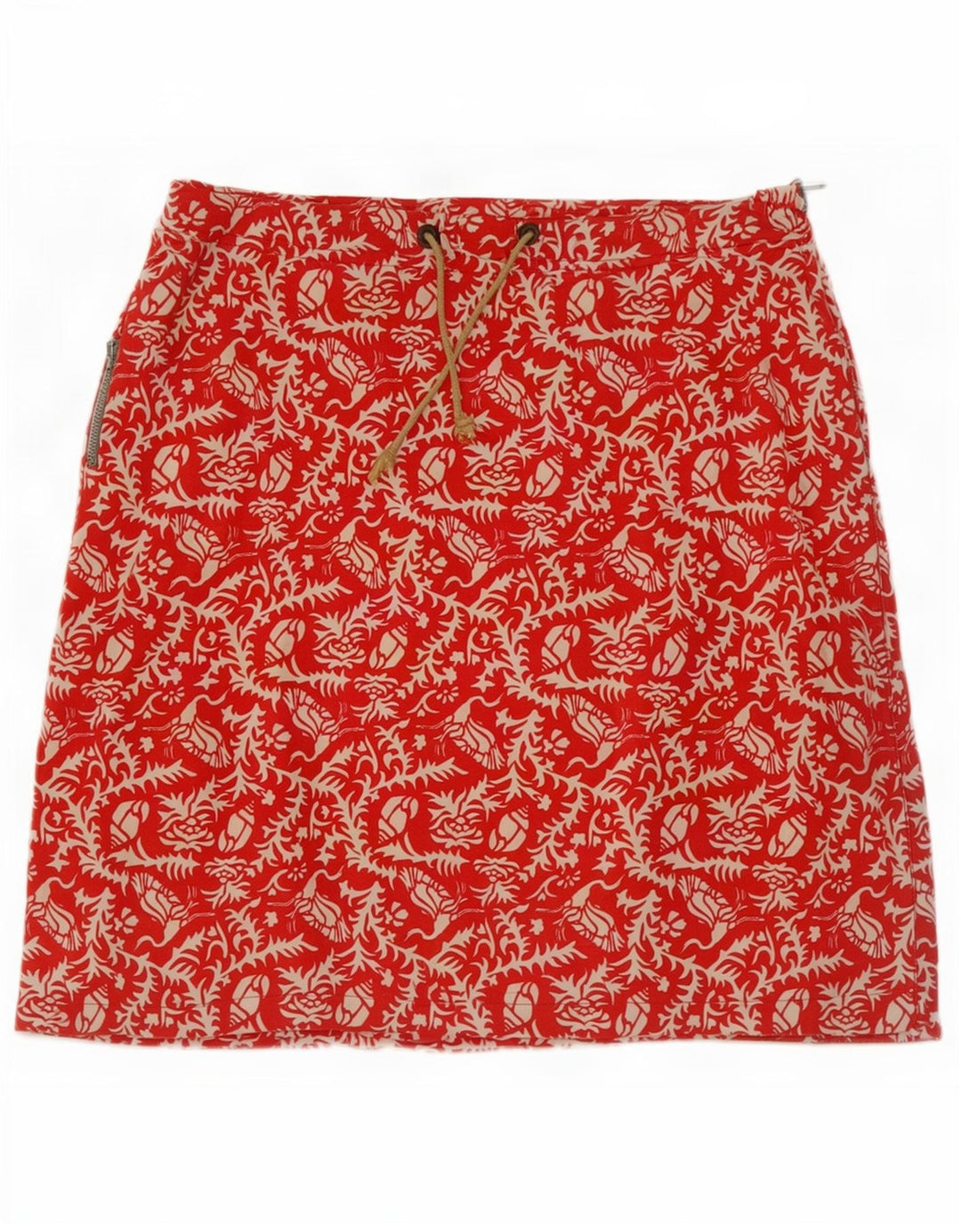 Fusta mini pentru femei Murphy & Nye W27 Bumbac Floral Roșu Mic