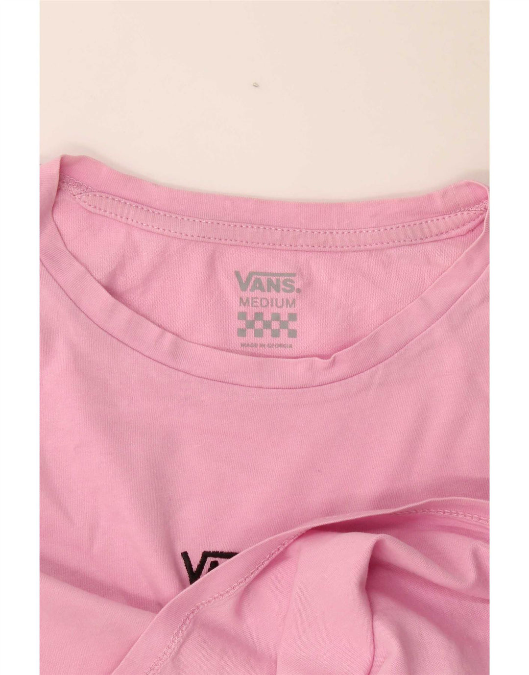 Vans Crop Tricou Top pentru femei UK 14 Medium Pink