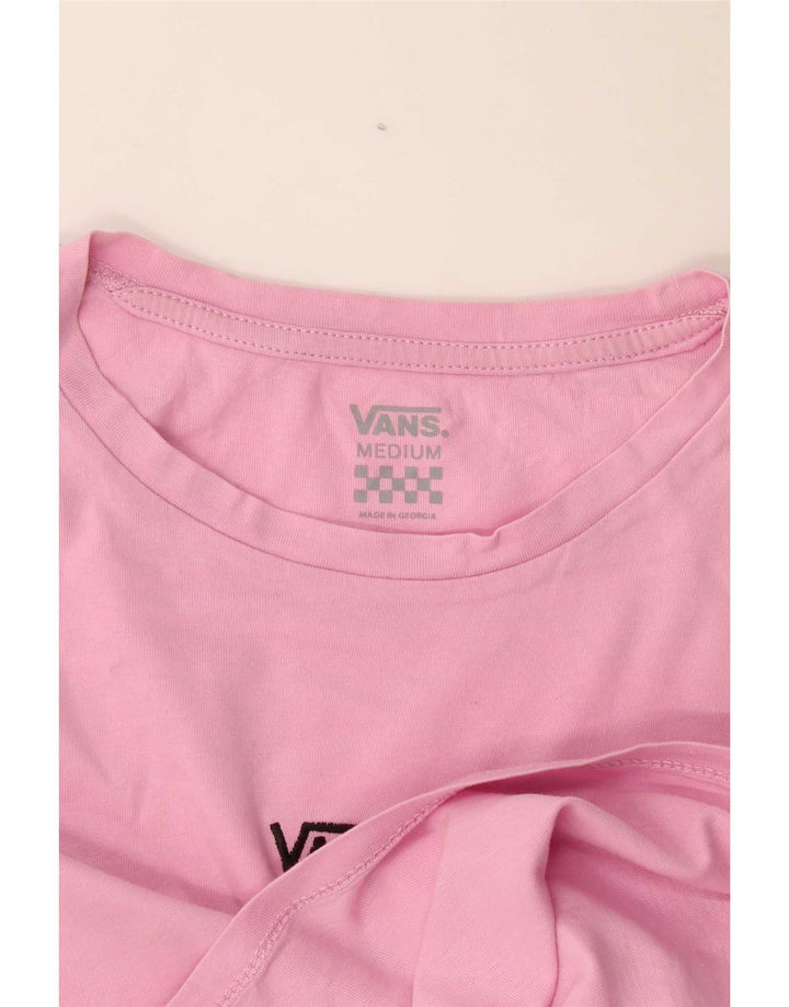 Vans Crop Tricou Top pentru femei UK 14 Medium Pink