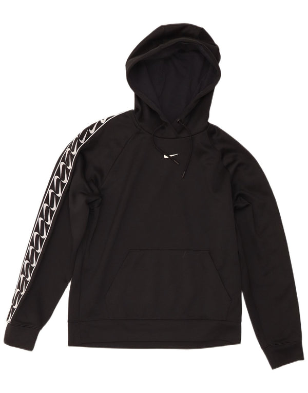 Pulover cu glugă supradimensionat cu grafic Nike pentru femei UK 6 XS Poliester negru