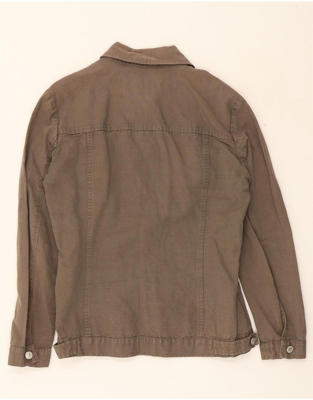 TRUSSARDI JEANS Womens Bomber Jacket IT 46 Large Brown Cotton Vintage Trussardi Jeans and Second-Hand Trussardi Jeans from Messina Hembry 