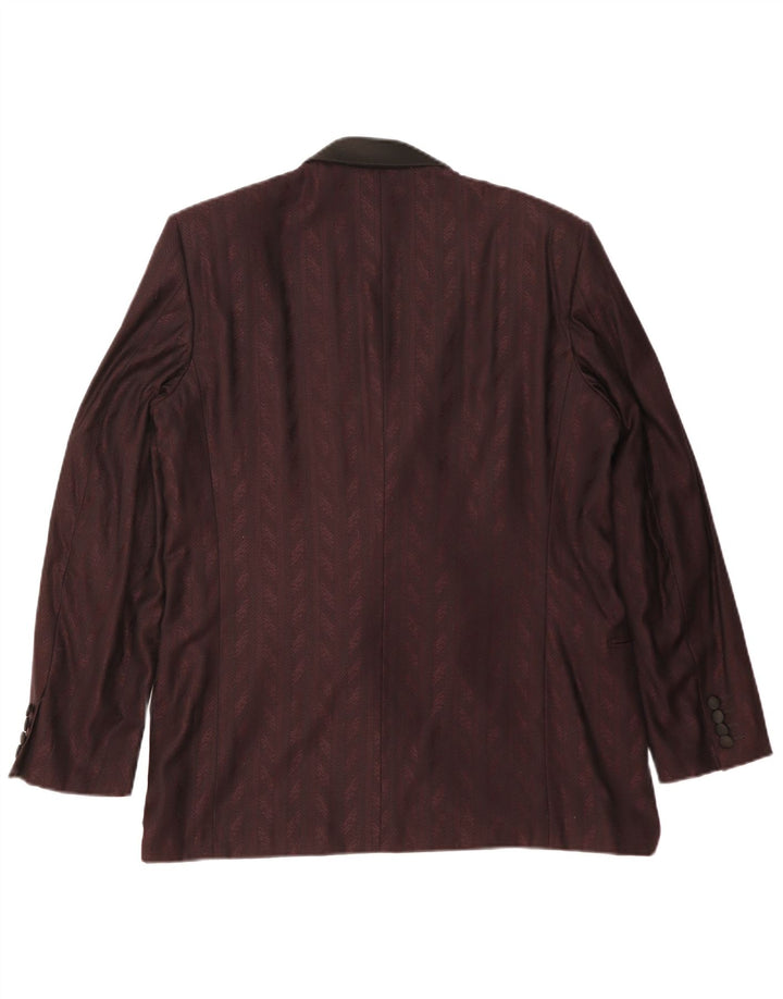 Francesco Smalto Jachetă pentru bărbați IT 52 XL Maroon Herringbone