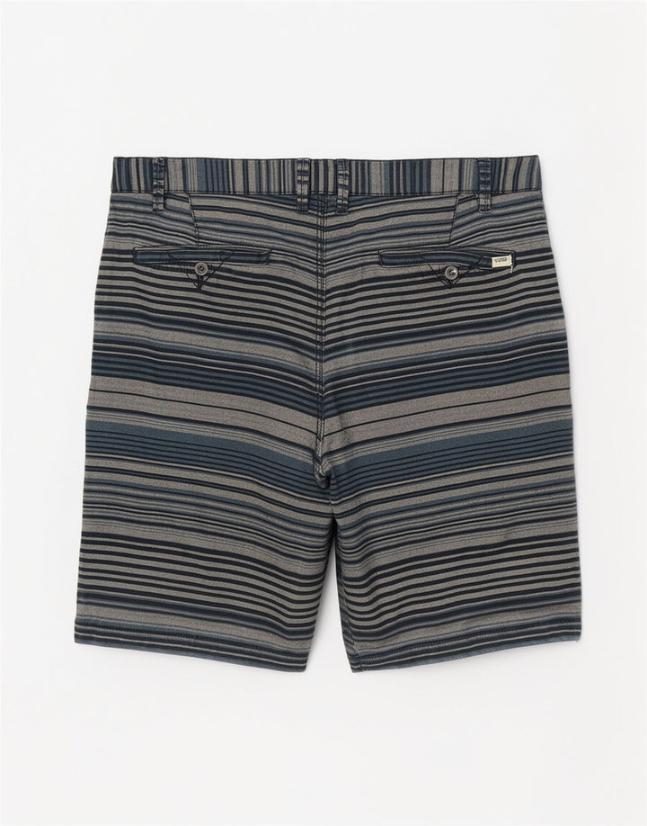Pantaloni scurți casual pentru bărbați Vans W34, bumbac cu dungi albastre mari