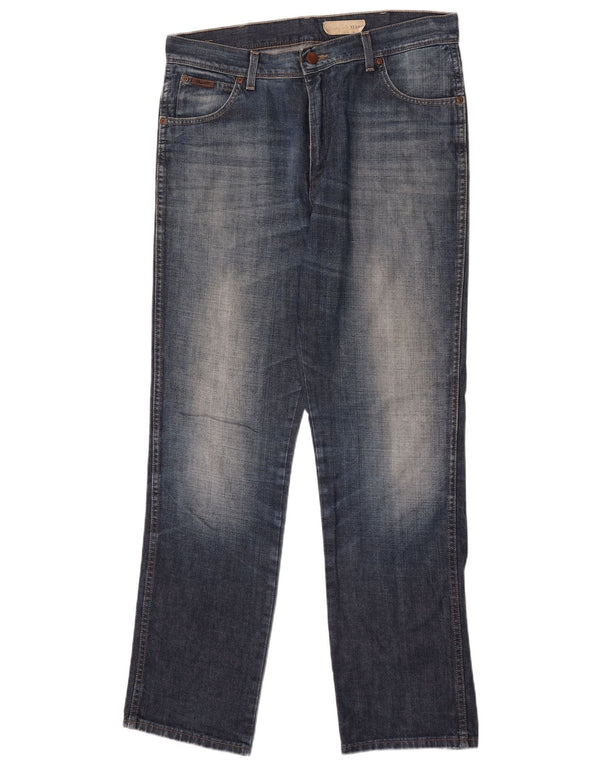 Blugi drepte pentru bărbați Wrangler Texas W36 L34 Bumbac albastru