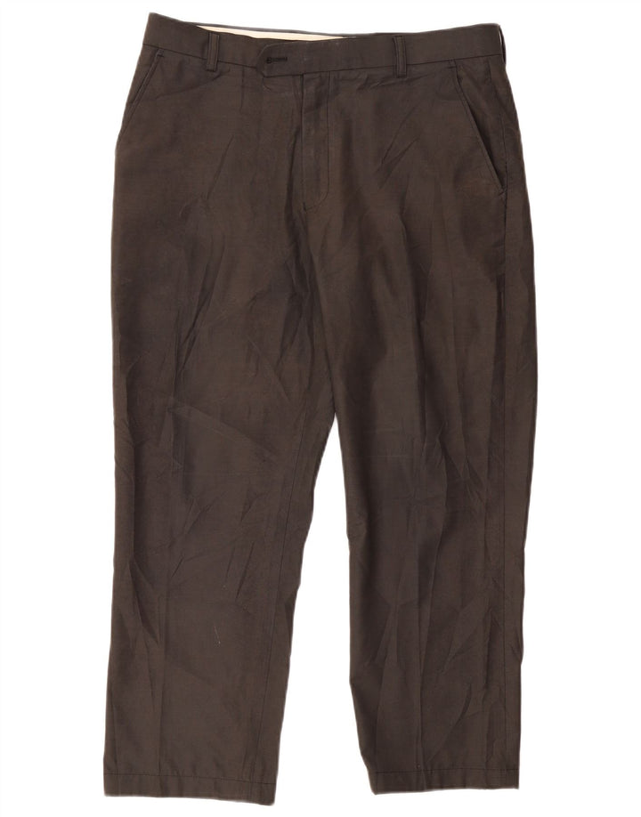 Pantaloni de costum drepți pentru bărbați Zara L34 L25 gri