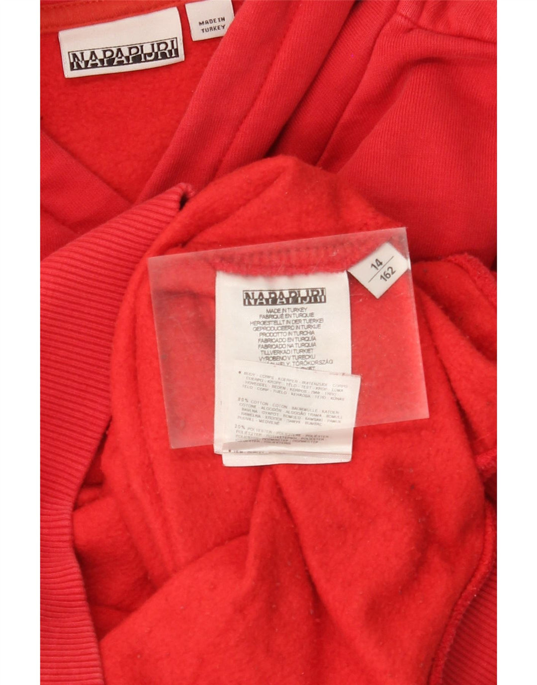 Pulover NAPAPIJRI Băieți Grafic 13-14 Ani Bumbac Roșu