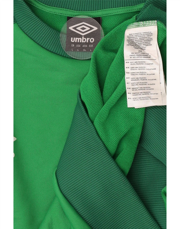 Pulover pentru bărbați Umbro Pulover mare, verde, poliester