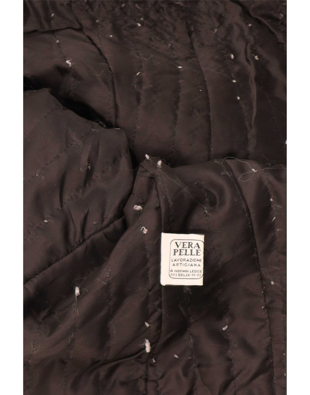 Geacă de piele vintage pentru femei IT 46 Large Black