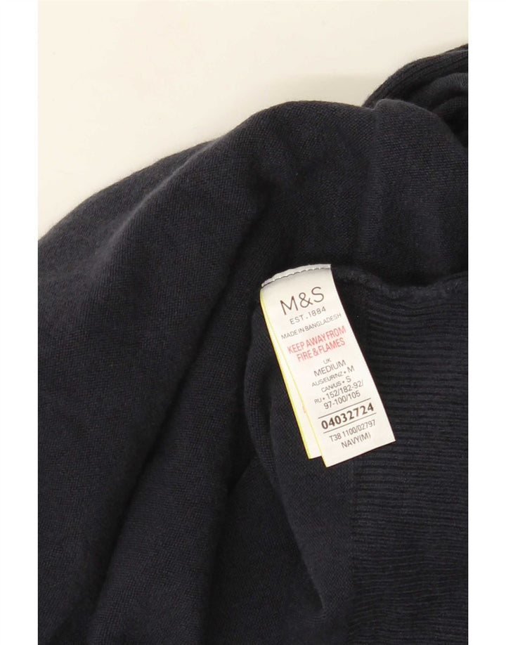 Pulover cardigan deschis pentru femei Marks & Spencer UK 14 Medium Bleumarin Acrilic