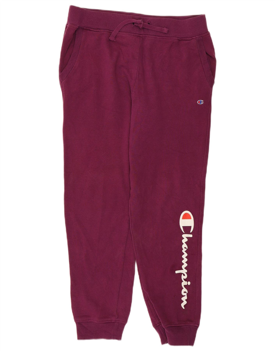 Pantaloni de trening grafic pentru femei CHAMPION Pantaloni de jogging UK 18 XL Bumbac violet