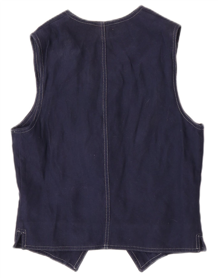 Okay Vestă pentru femei UK 12 Medium Bleumarin Poliester