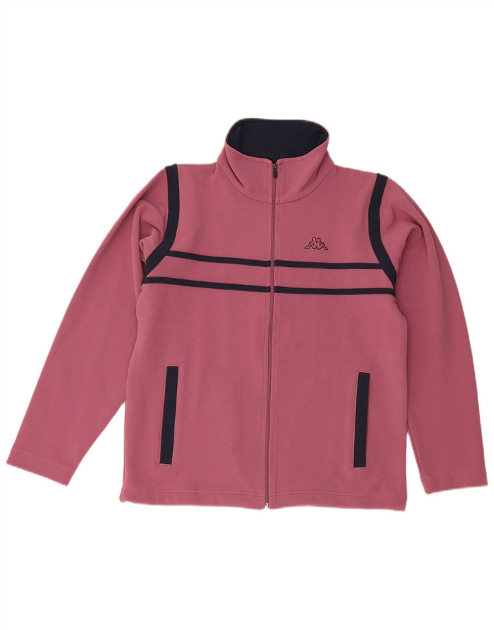 Jachetă de trening pentru femei Kappa UK 10, mic, roz, poliester color bloc
