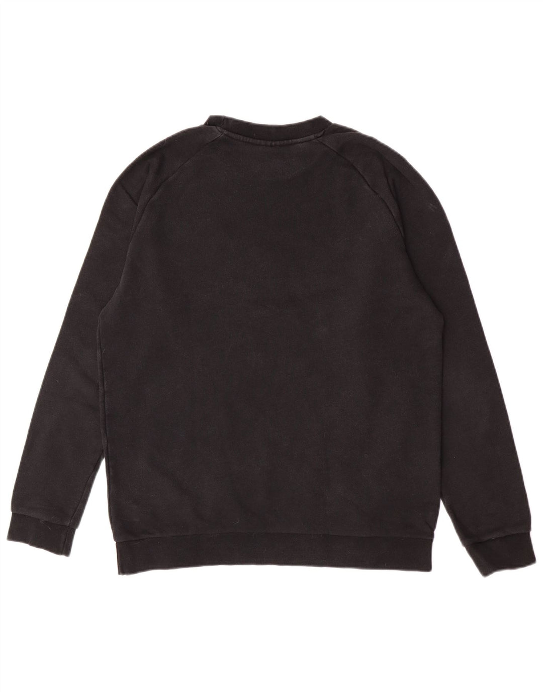 Hanorac grafic pentru bărbați Adidas Jumper mediu din bumbac negru