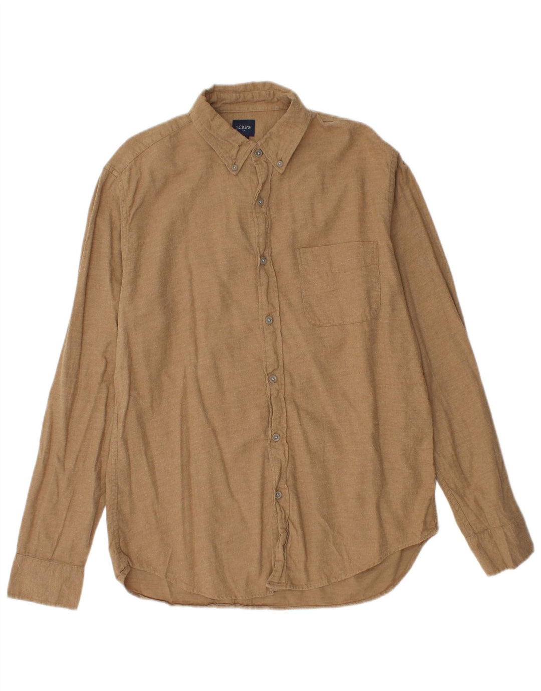 Cămașă de flanel pentru bărbați J. CREW, bumbac, bej mediu