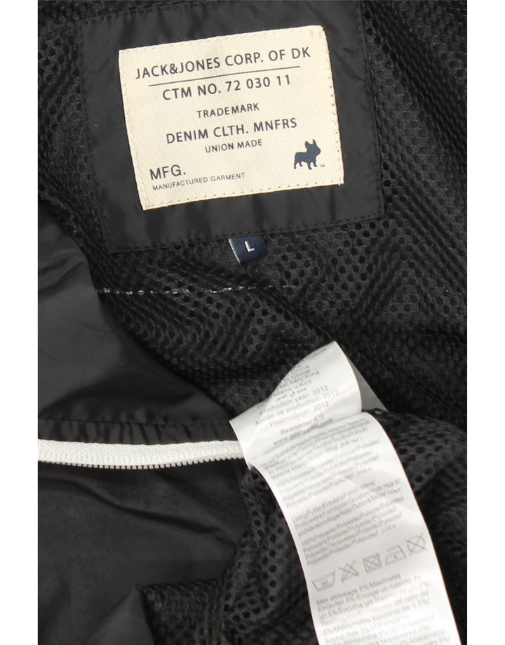 Jack & Jones Bomber Jacket pentru bărbați UK 40 Poliester negru mare