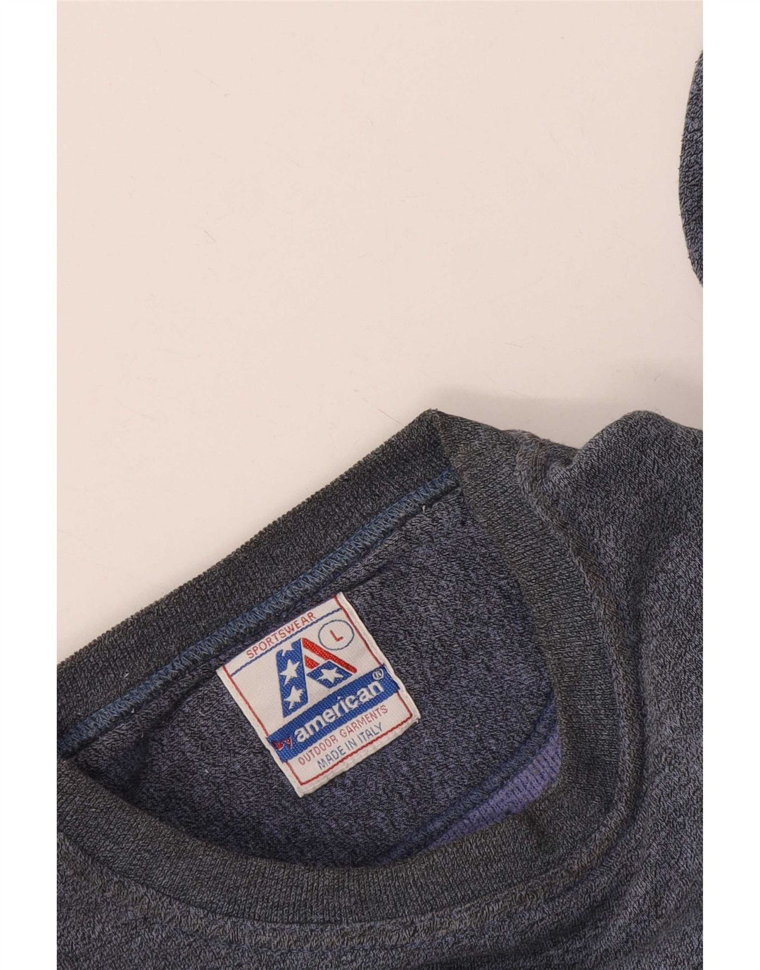 Pulover supradimensionat cu grafic pentru femei By American UK 16 Large Blue