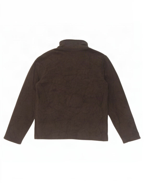 The North Face Boys Zip Neck Fleece Jumper 11-12 Years Large Black