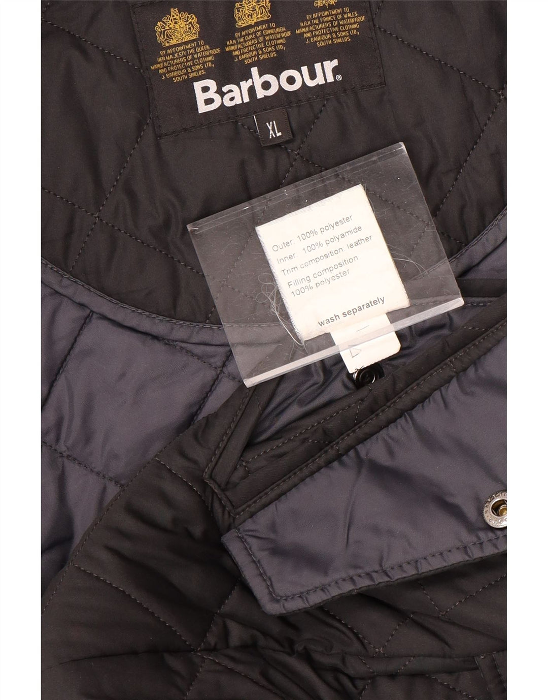 Jachetă matlasată pentru bărbați BARBOUR UK 42 XL Poliester negru