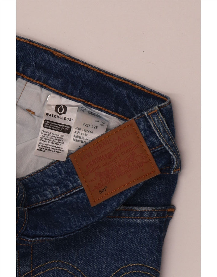 Blugi drepti Levi's 501 pentru femei W25 L28 albastru