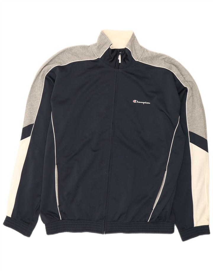 Jachetă de trening pentru bărbați Champion, XL, albastru bleumarin, poliester color bloc