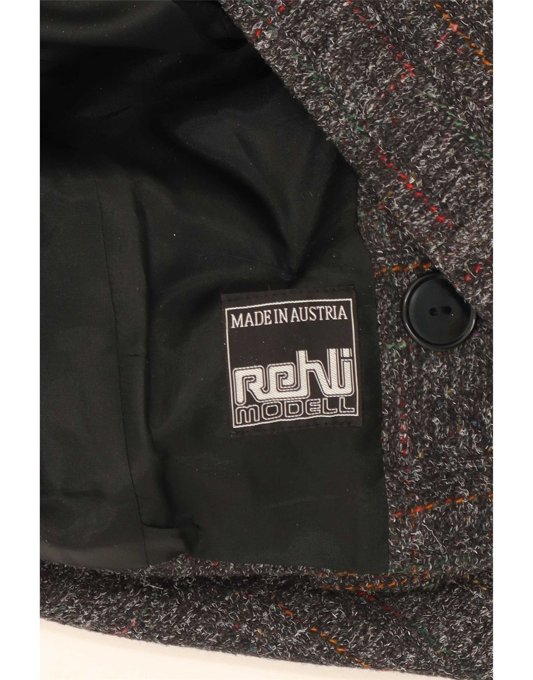 Jachetă Blazer pentru femei Rehli, cu două pieptări, UK 14, gri mediu, carouri