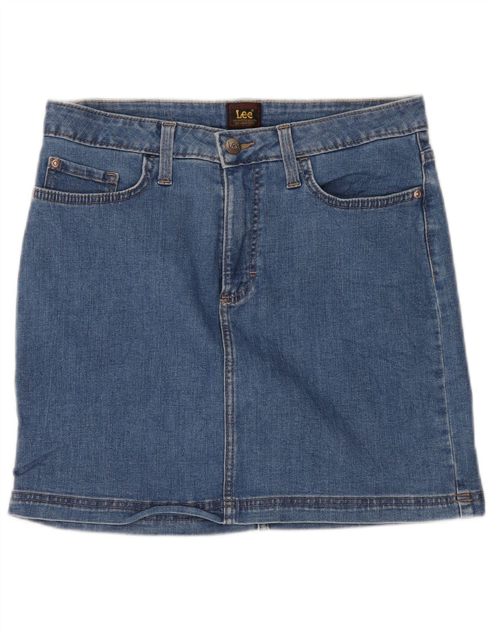Fusta de blugi pentru femei LEE US 10 Large W32 Blue Bumbac