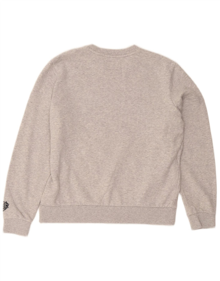 Pulover supradimensionat cu grafic pentru femei Superdry UK 10 Bumbac gri mic