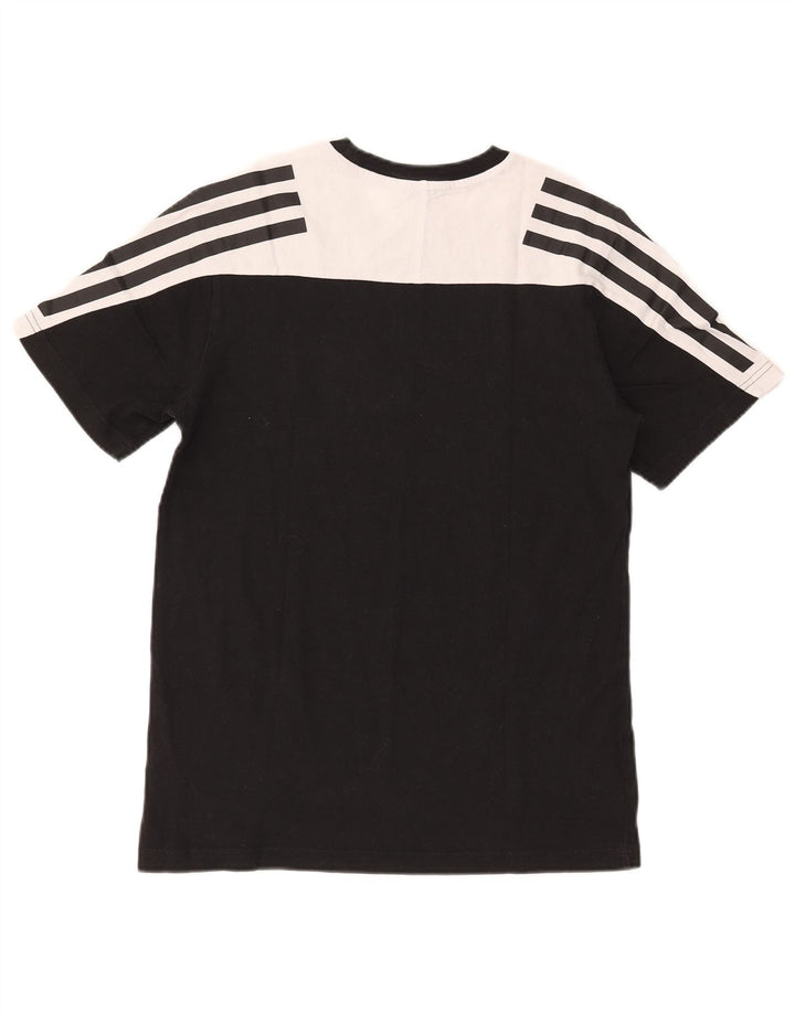 Tricou pentru bărbați Adidas Top mic, negru, color block, bumbac