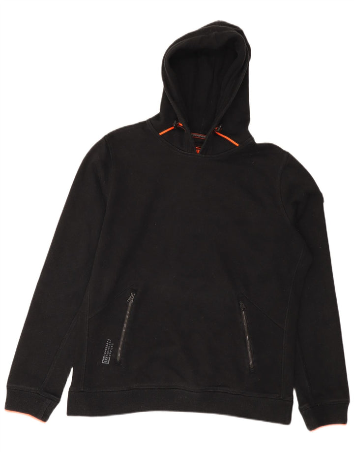 Pulover Superdry pentru bărbați, mare, negru, poliester
