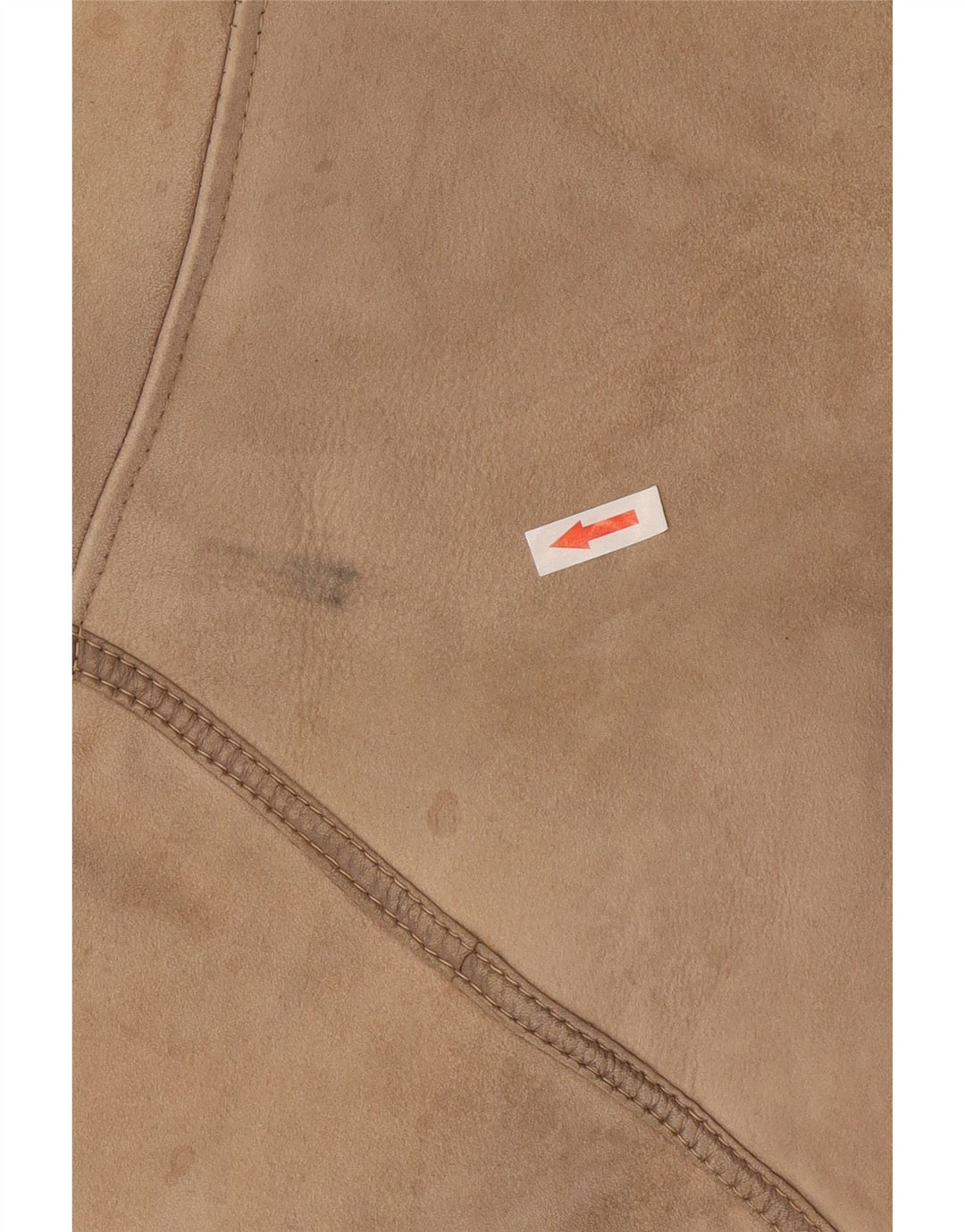 Jachetă vintage din shearling pentru femei IT 46 Large Beige Shearling