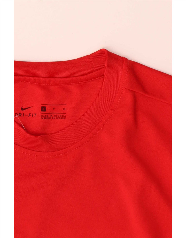 Tricou grafic Nike Dri Fit pentru bărbați Top mic poliester roșu