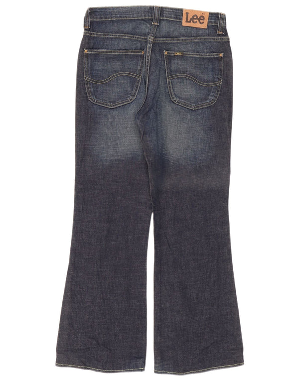 Lee Womens Felton Flared Jeans W31 L30 Navy Blue Cotton