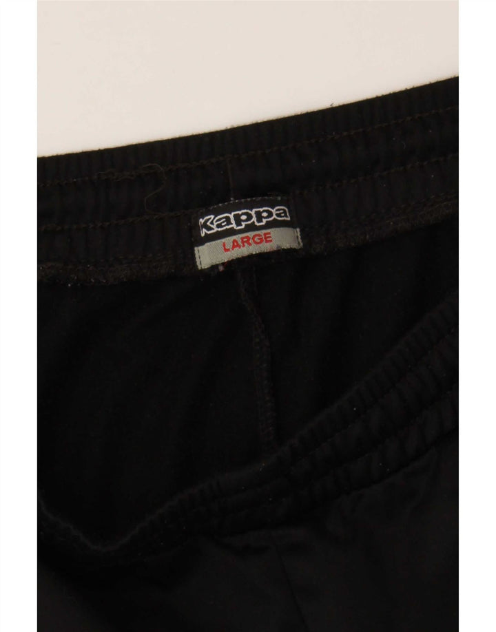 Pantaloni de trening cu grafică pentru bărbați Kappa Pantaloni de jogging, mari, negru