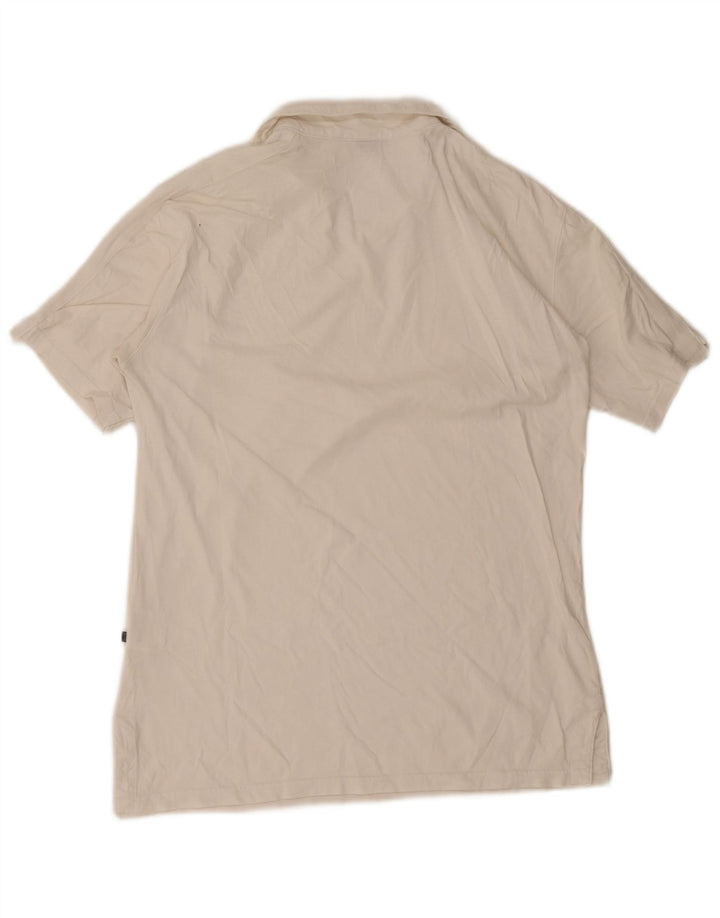 Tricou polo Ferre pentru bărbați, bumbac alb mic