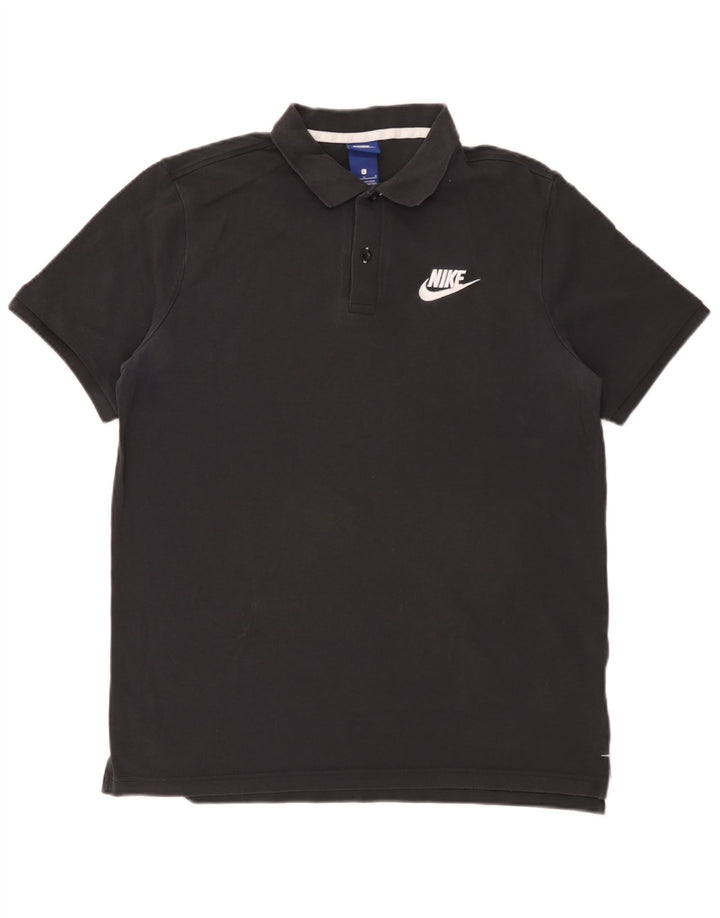 Tricou polo Nike pentru bărbați, mare, negru, bumbac