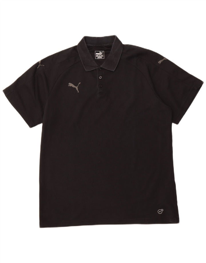 Tricou polo PUMA pentru bărbați 2XL, bumbac negru