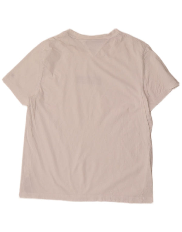 Tricou grafic pentru bărbați Tommy Hilfiger Top XL Bumbac alb