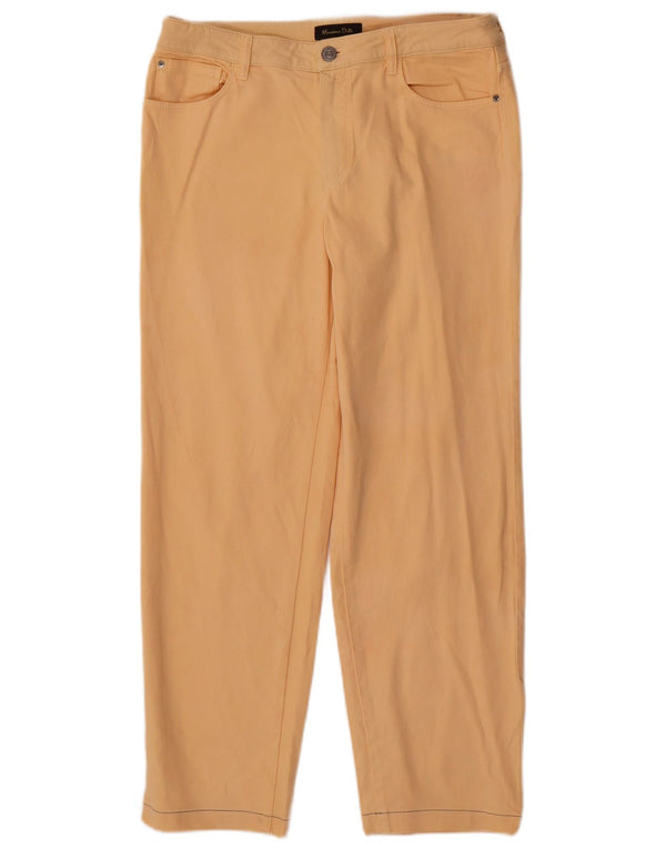 Massimo Dutti Pantaloni casual drepti pentru femei EU 40 Medium W30 L27 Galben