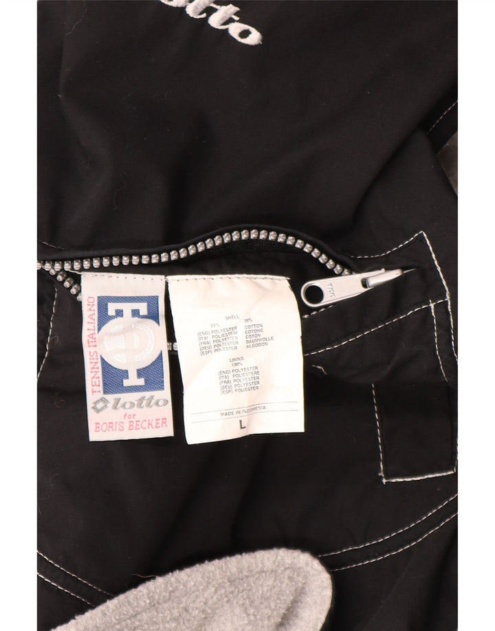Gilet grafic reversibil pentru bărbați Lotto UK 40 Poliester negru mare