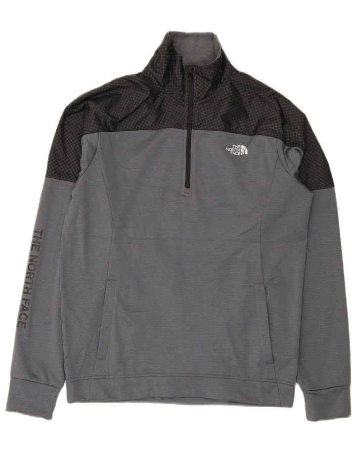 Pulover grafic pentru bărbați The North Face, mic, gri, color block