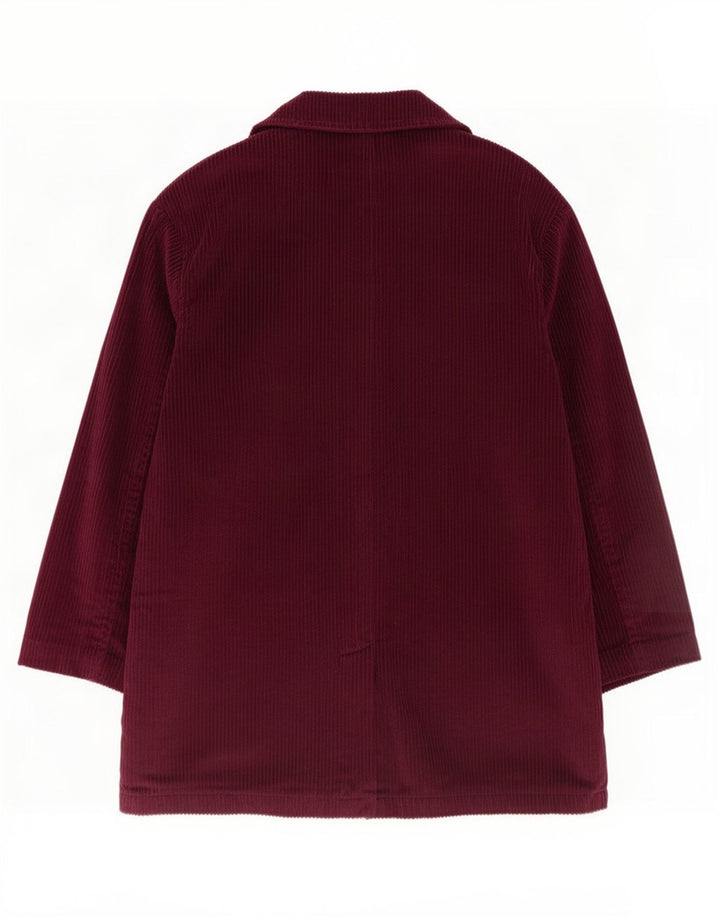 Jachetă blazer supradimensionată pentru femei Eddie Bauer, cu 3 nasturi, UK 14 Burgundy mediu
