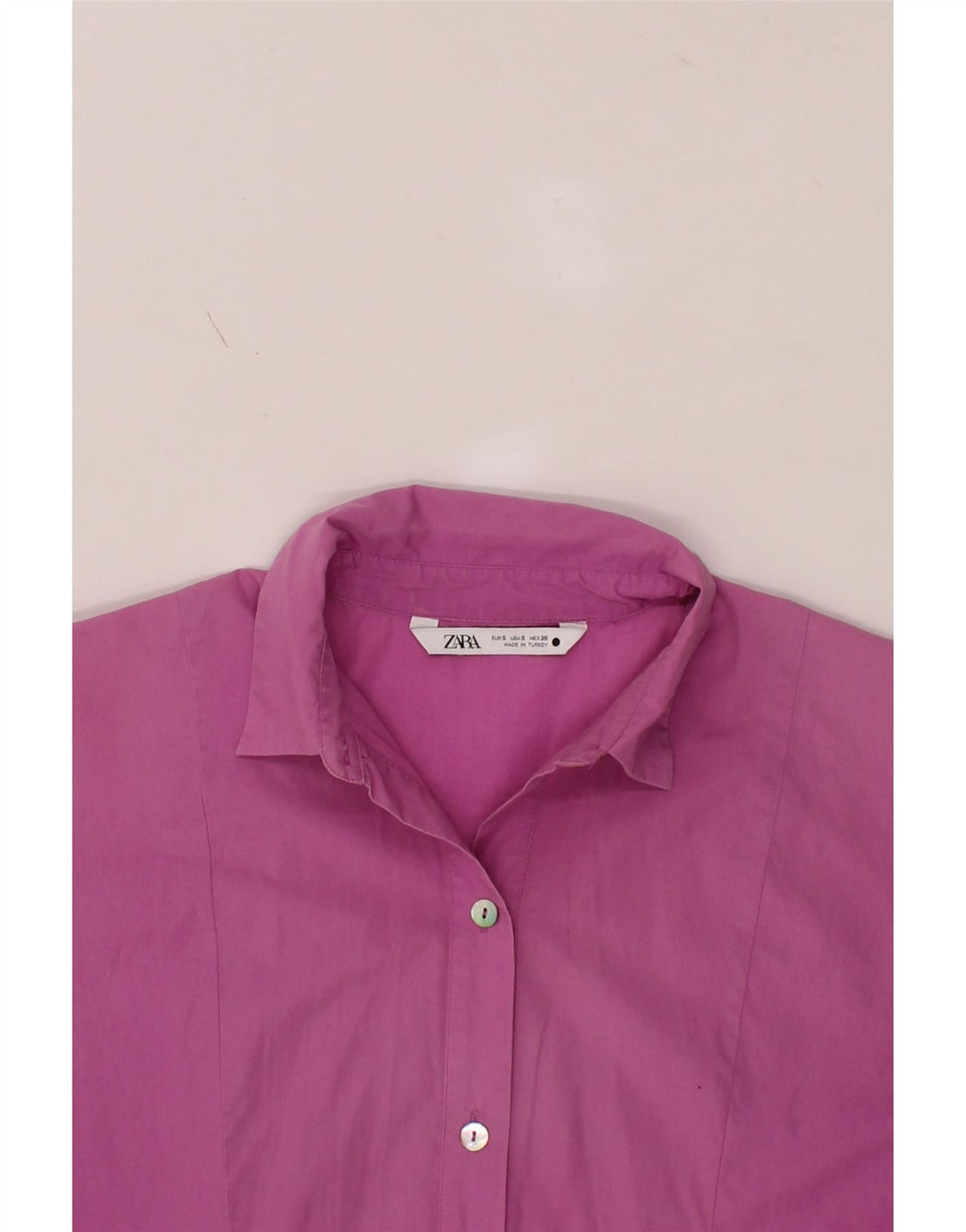 ZARA Womens Short Sleeves Shift Dress UK 10 Small Pink Vintage Zara and Second-Hand Zara from Messina Hembry 