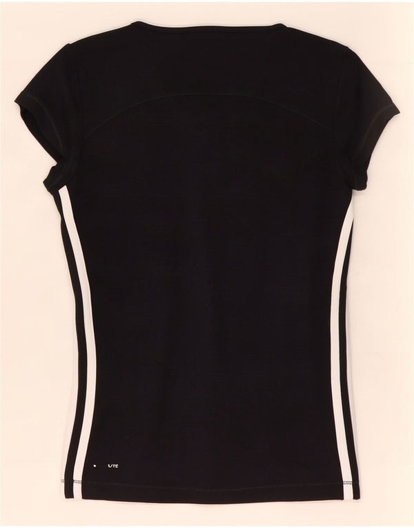 Tricou Adidas Climalite pentru femei Top UK 10 Small Negru Poliamidă