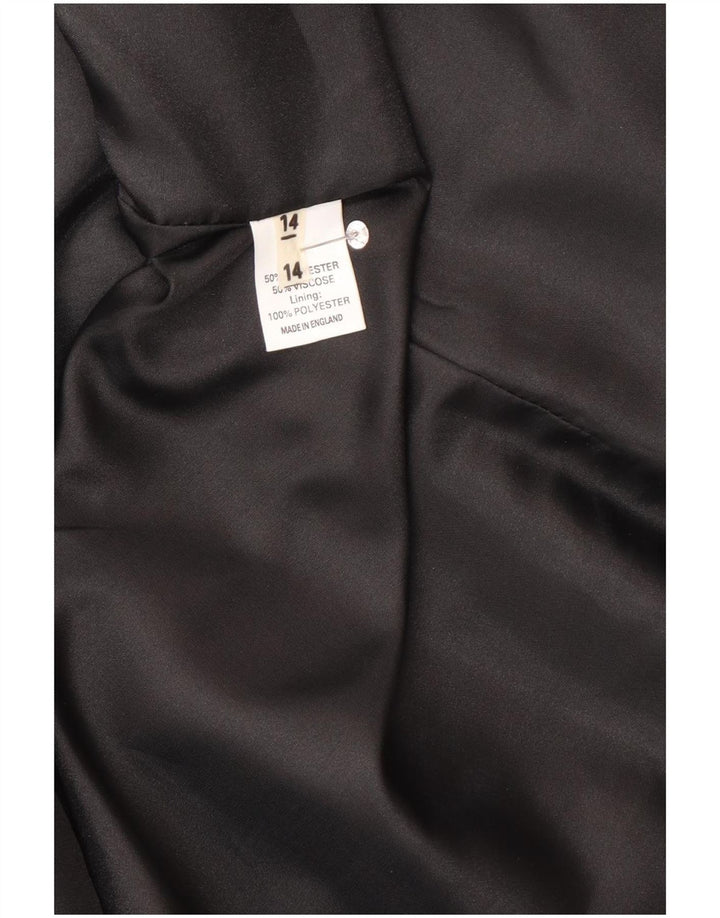 Sacou blazer pentru femei Peggy Page UK 14 mare, gri Houndstooth