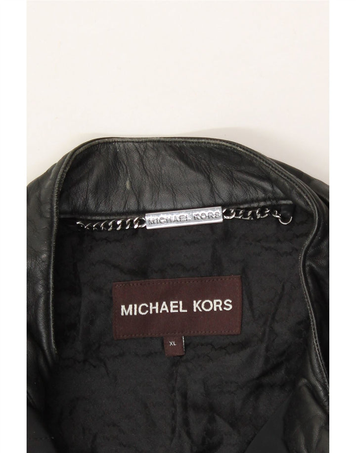 MICHAEL KORS Mens Bomber Jacket UK 42 XL Black Polyester Vintage Michael Kors and Second-Hand Michael Kors from Messina Hembry 
