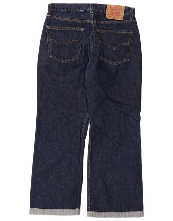 Blugi pentru bărbați Levi's 527 Bootcut W32 L27 Bumbac bleumarin