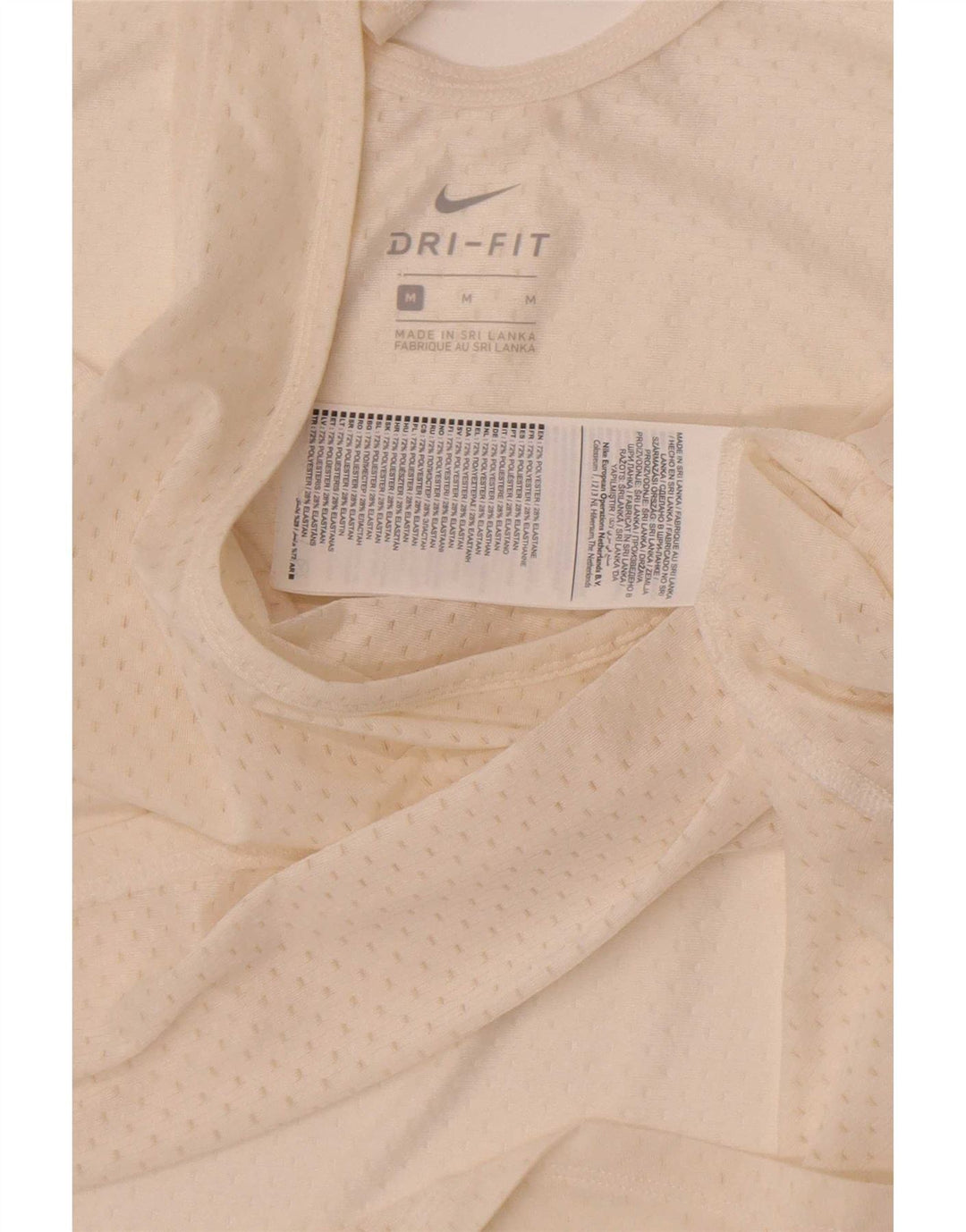 Vesta Nike Dri Fit pentru femei UK 12 Poliester alb mediu