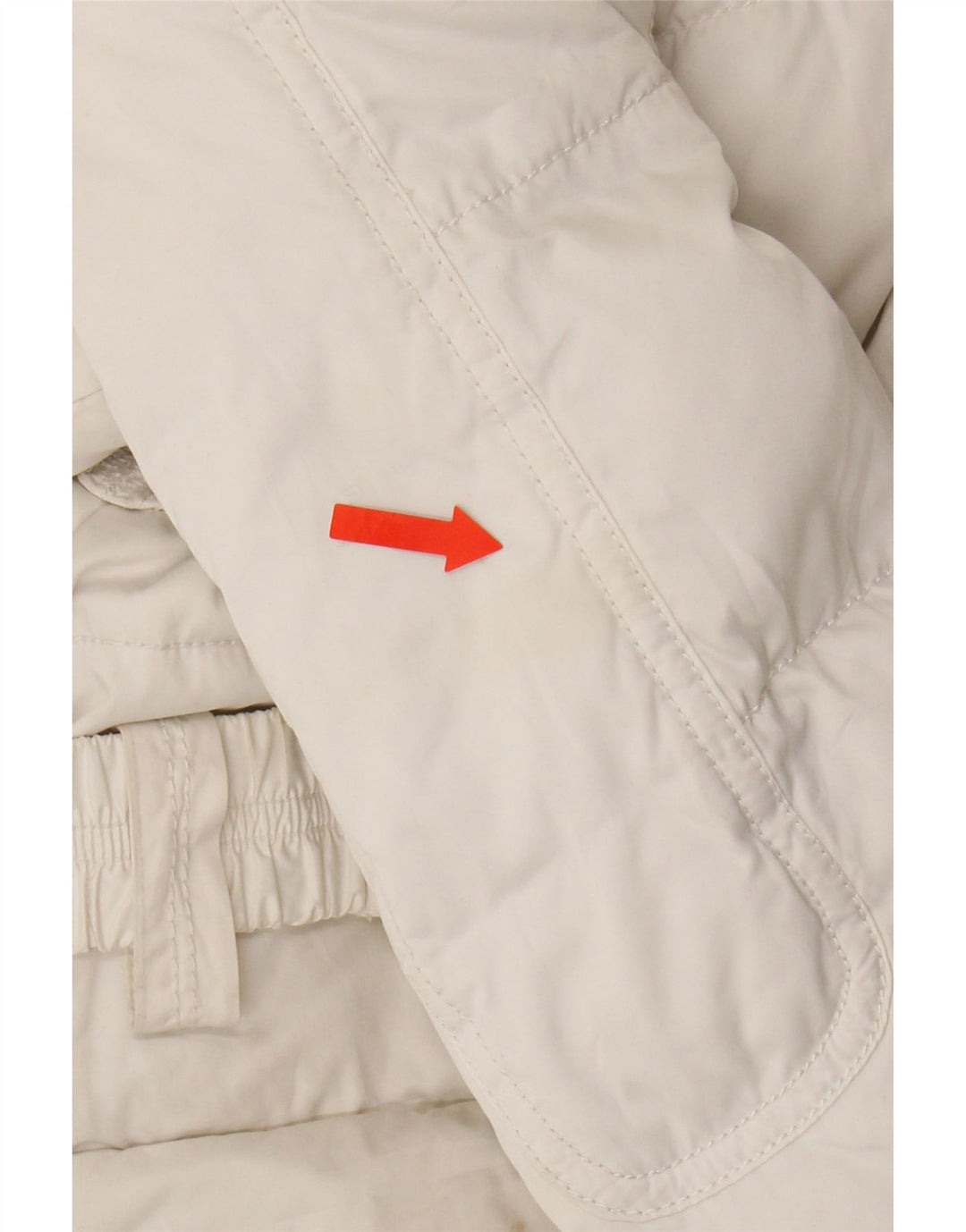 MARLBORO CLASSICS Womens Padded Coat EU 44 XL White Polyester Vintage Marlboro Classics and Second-Hand Marlboro Classics from Messina Hembry 
