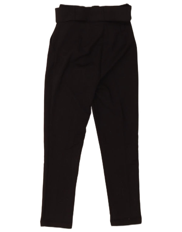 Karol Pantaloni casual slim cu talie înaltă pentru femei XS W26 L25 Poliester negru